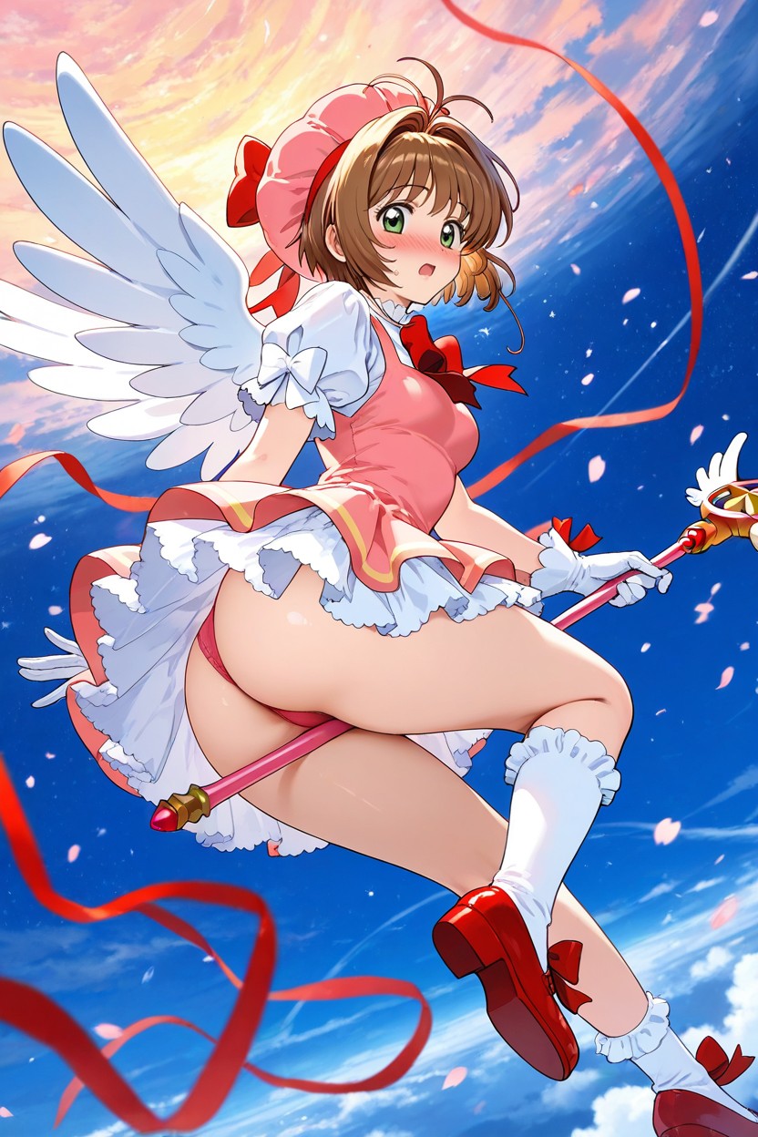 Ruffles, Falling, Eyes Wide Open Hentai AI Porn