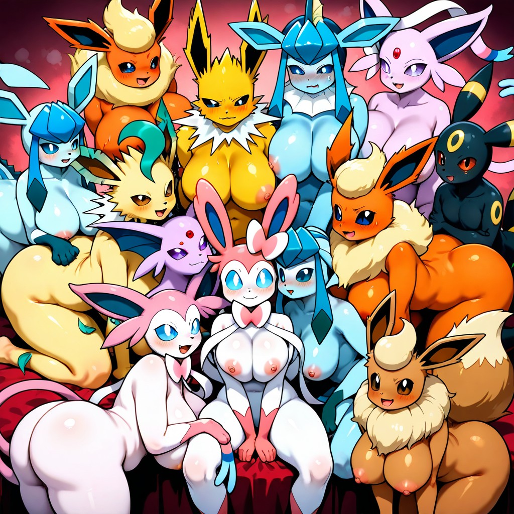 Sylveon, Horny, Umbreon Hentai AI Porn