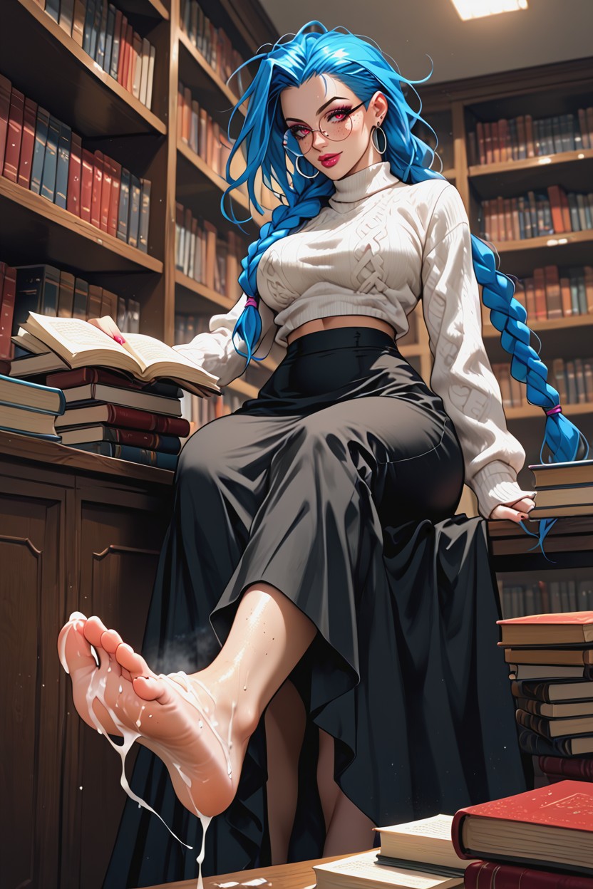 Wet Feet, Books, Midriff Hentai AI Porn