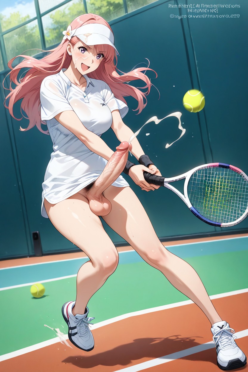 No Watermark, Testicles, Futanari Hentai AI Porn