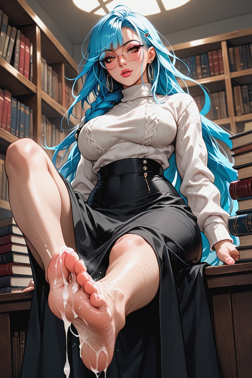 Precum, Large Penis, Books Hentai AI Porn