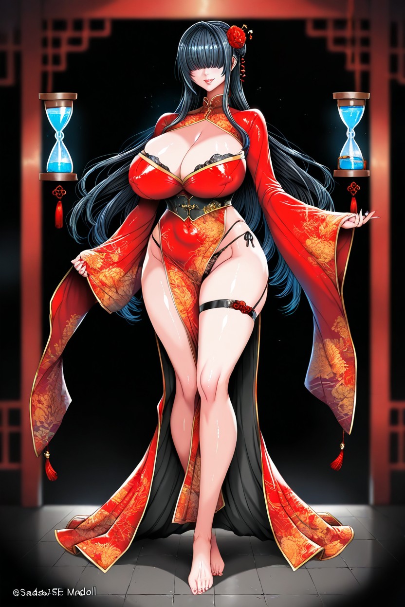 Sleeves Past Wrists, Blunt Bangs, 25+ Hentai AI Porn
