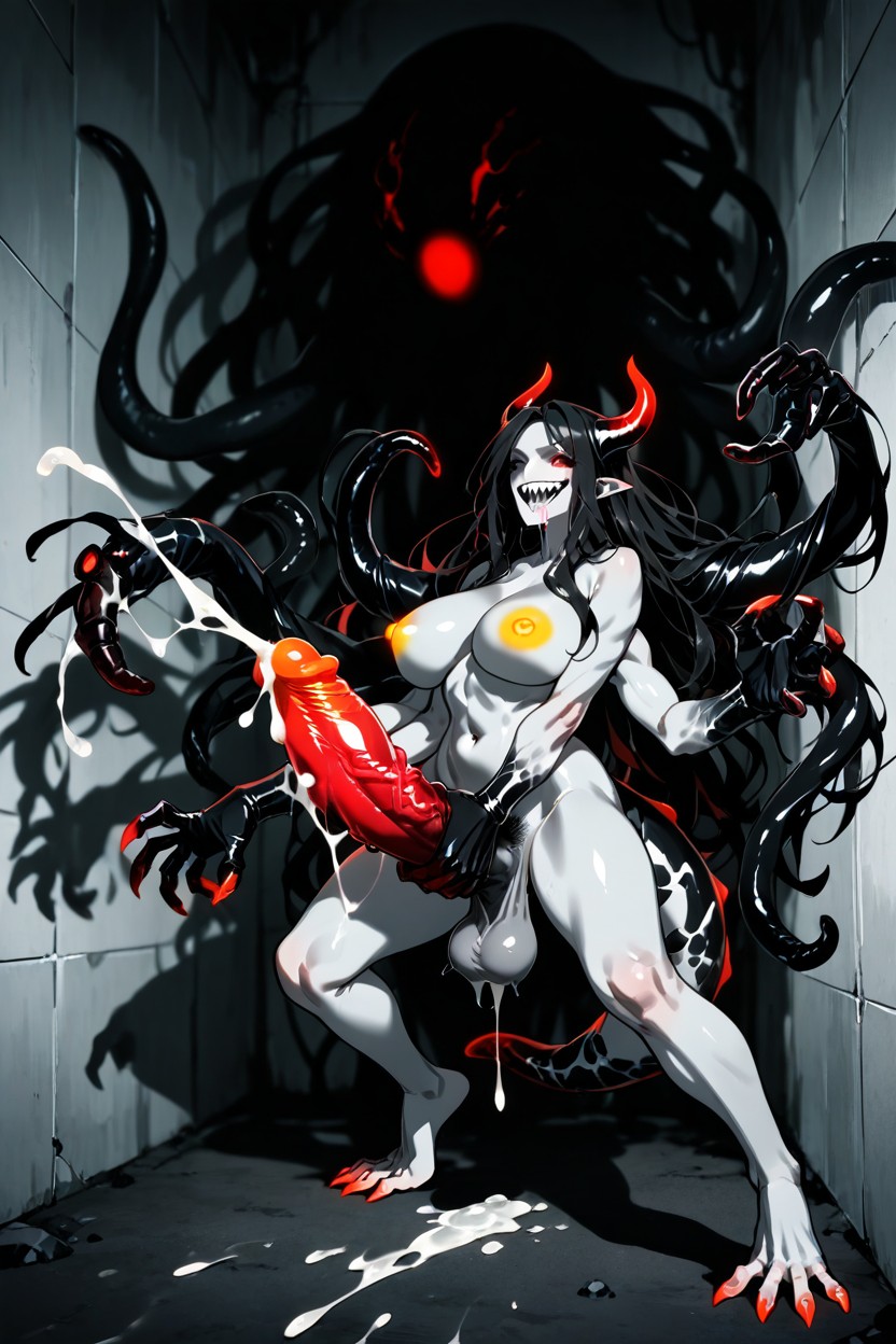 Huge Curved Claws, Skinny, Degree Side View Hentai AI Porn