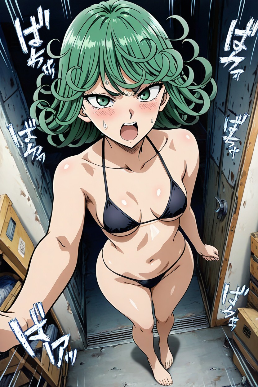 Zoomed Out Angle, Thong, Underboob Hentai AI Porn