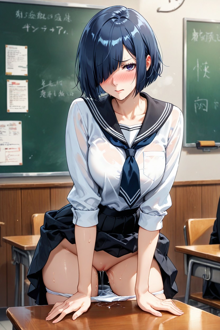 Hairlessness, Shaped Body, Blush Hentai AI Porn