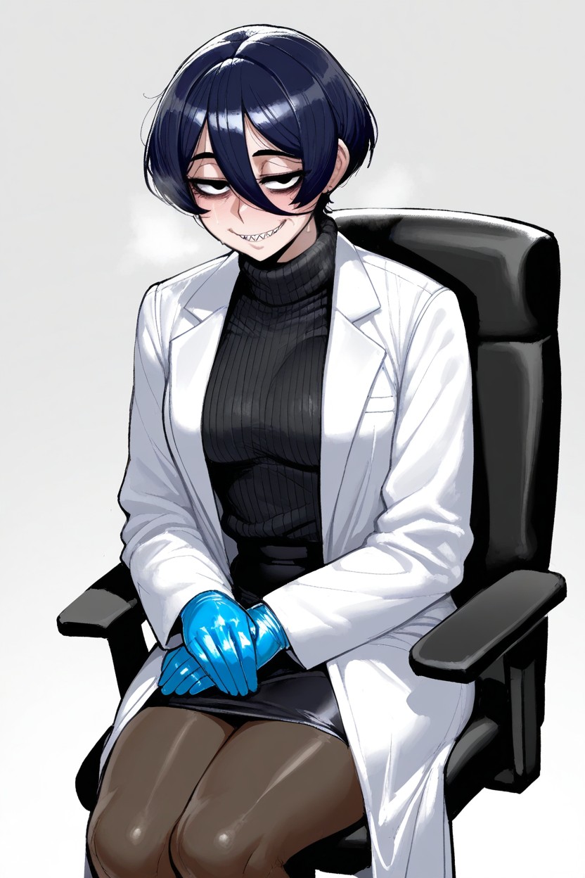 Krekkov Style, Skinny, Sitting Hentai AI Porn