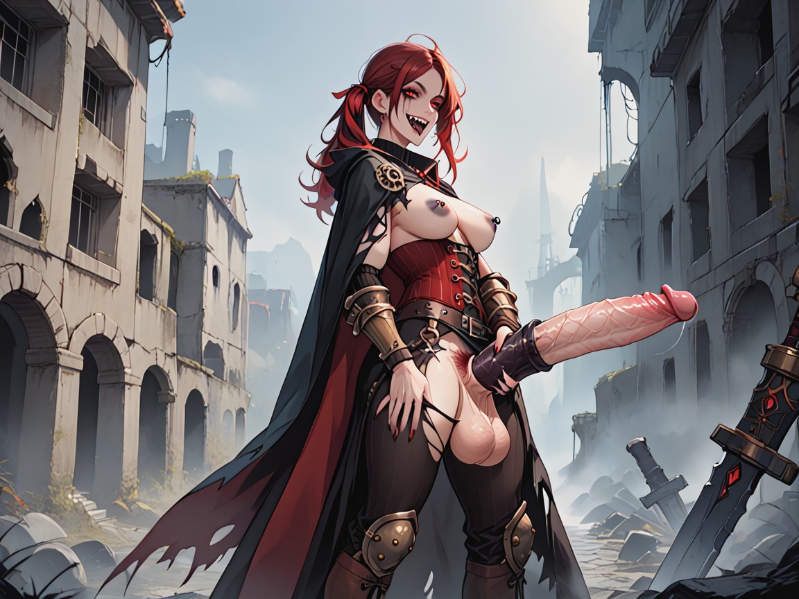 Side View, Jewelry, Ribbed Penis Hentai AI Porn