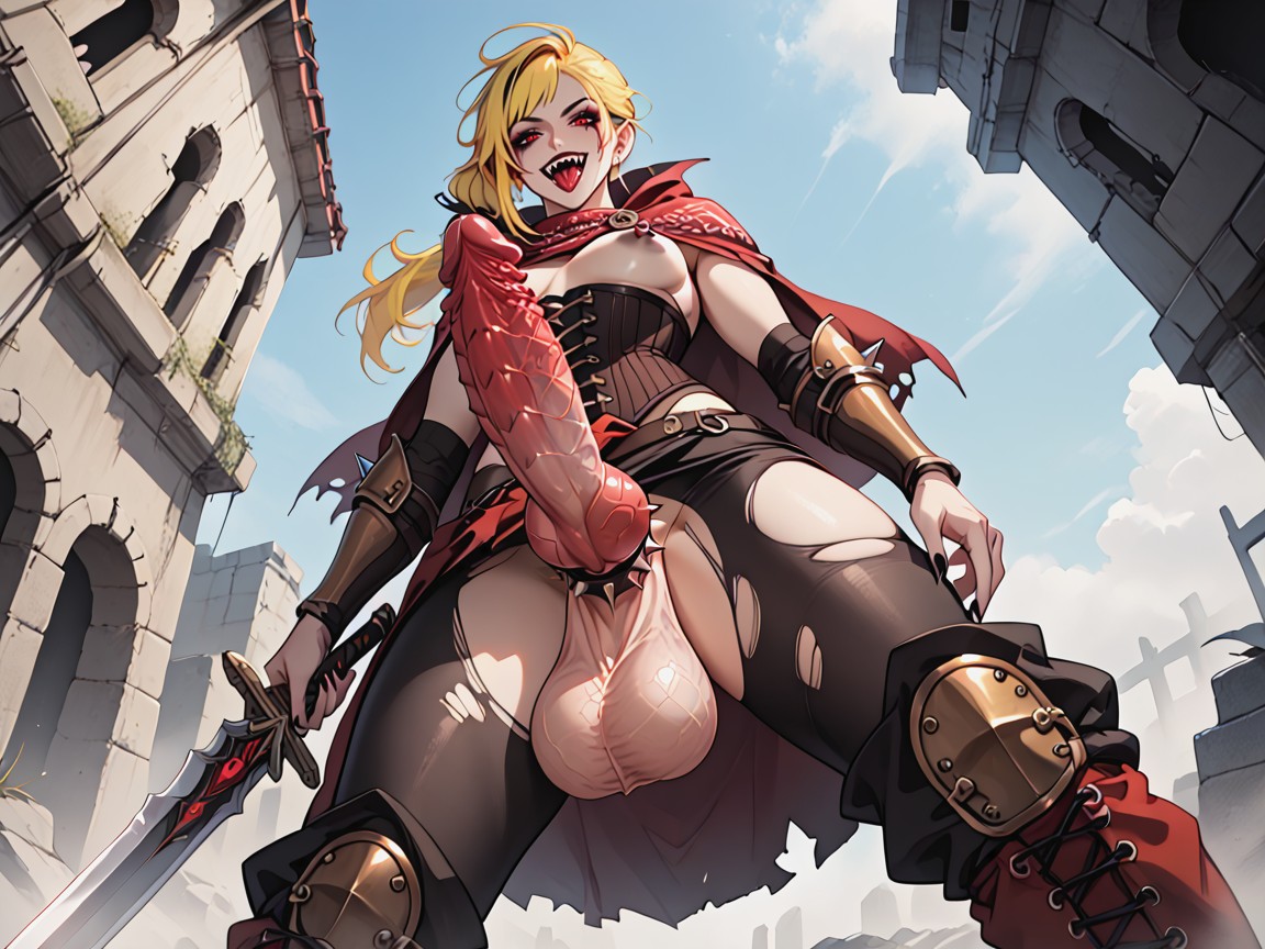 Groping, Ridged Penis, Magic Ruins Hentai AI Porn