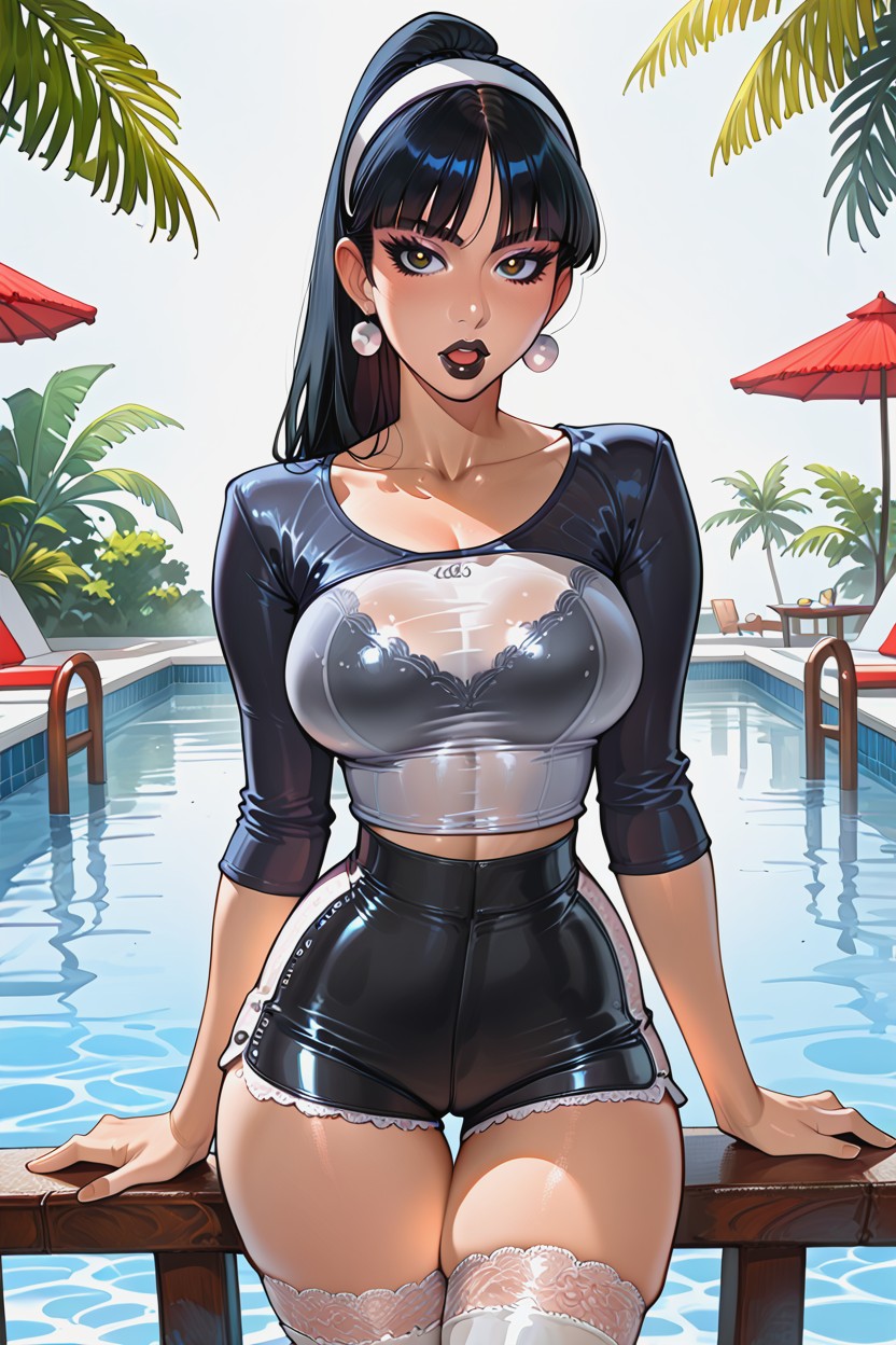 Defined Collarbone, Iliac Crest, Bangs Hentai AI Porn