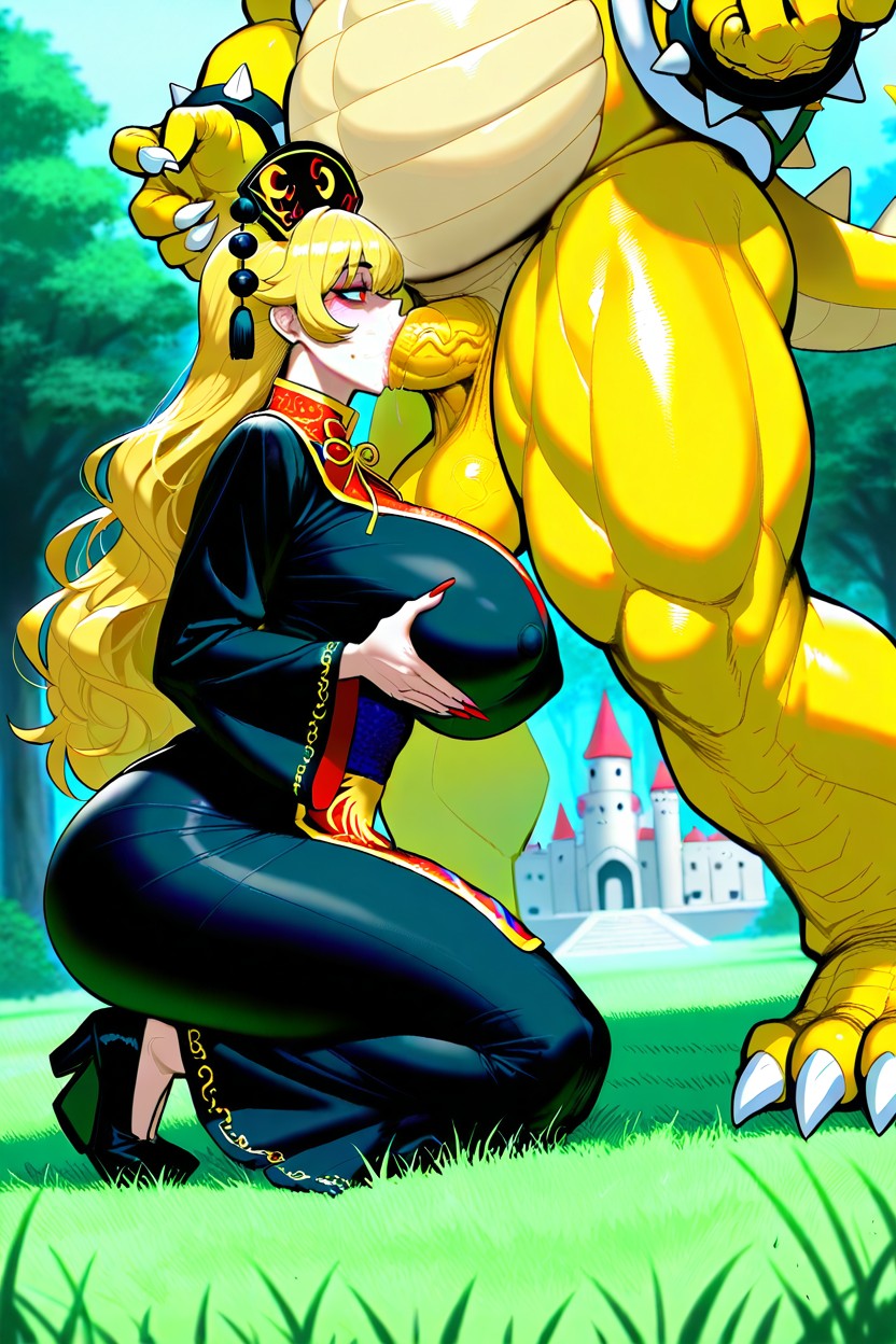 Spiked Penis, Heavenly Ass, Black Hat Hentai AI Porn