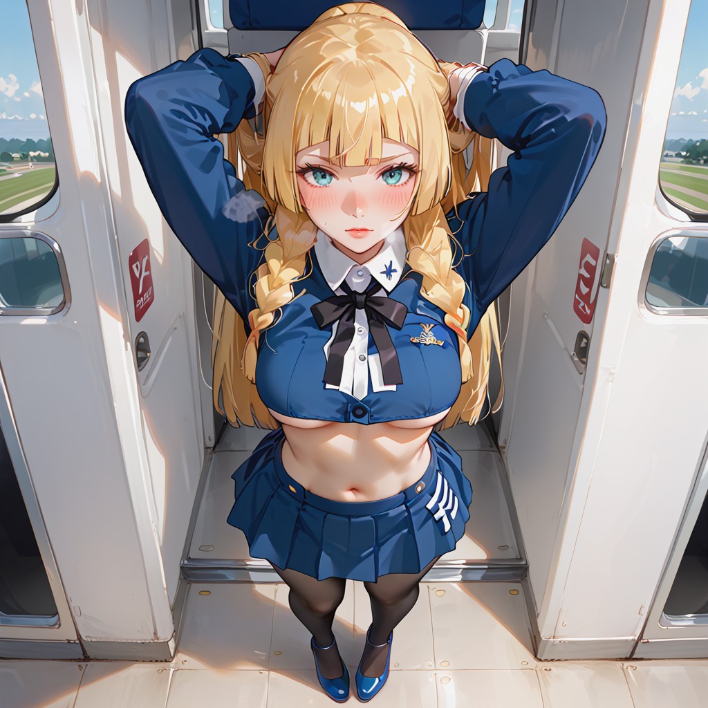 Long Shot, Airport, Top Down Hentai AI Porn