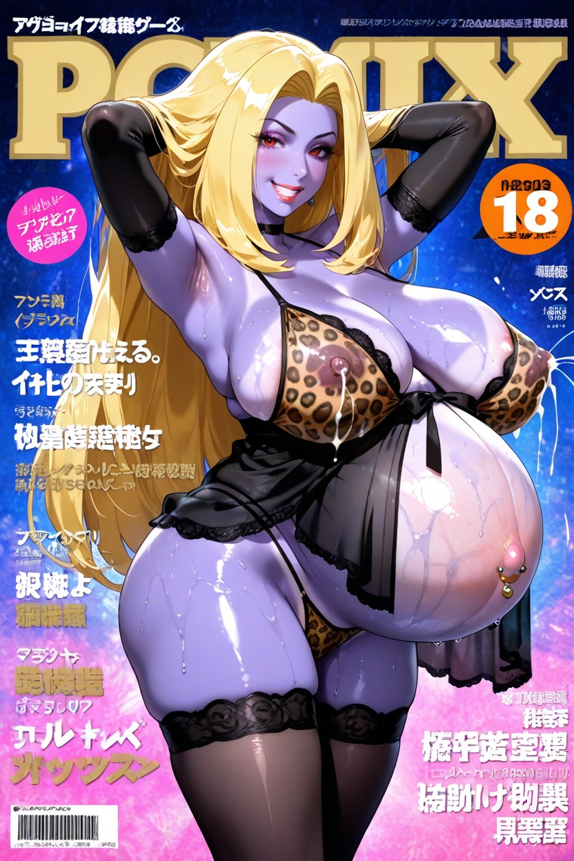 Very Detailed Face, Lingerie Thong, Navel Piercing Hentai AI Porn