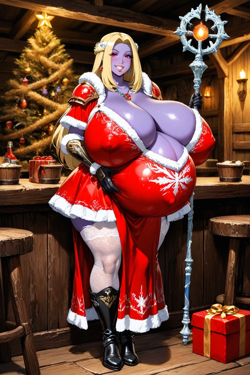 Skyrim, Armor, Armored Santa Dress Hentai AI Porn