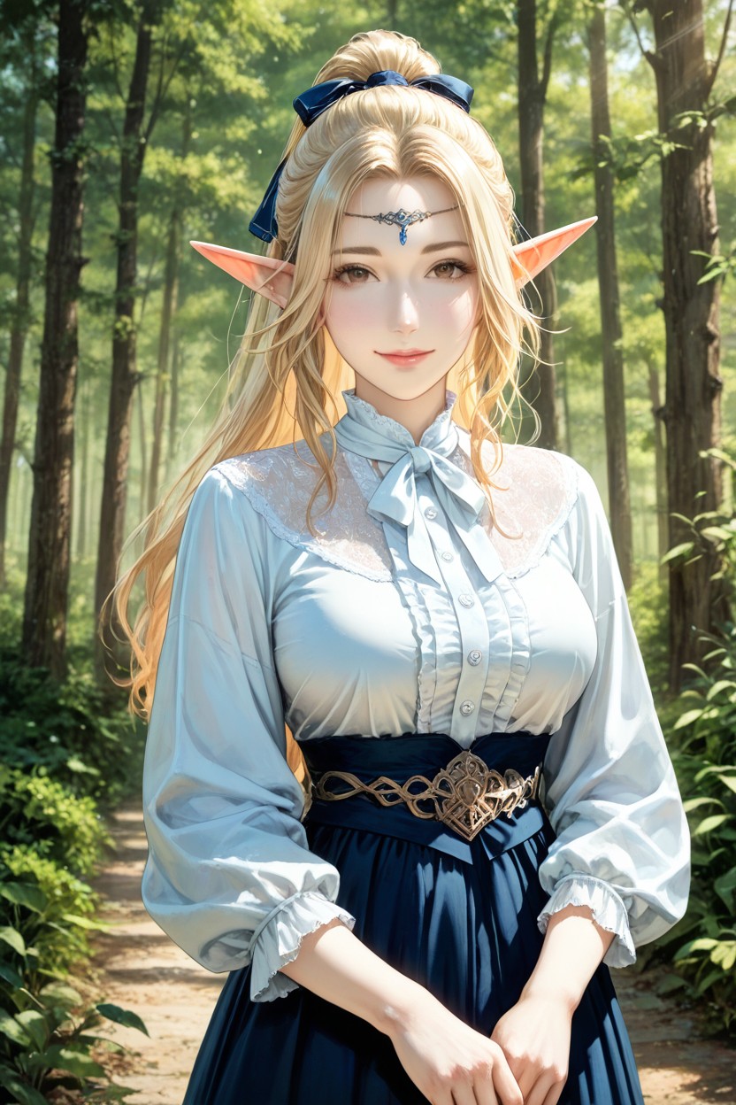 Refined, Pale Skin, Looking At Viewer Hentai AI Porn