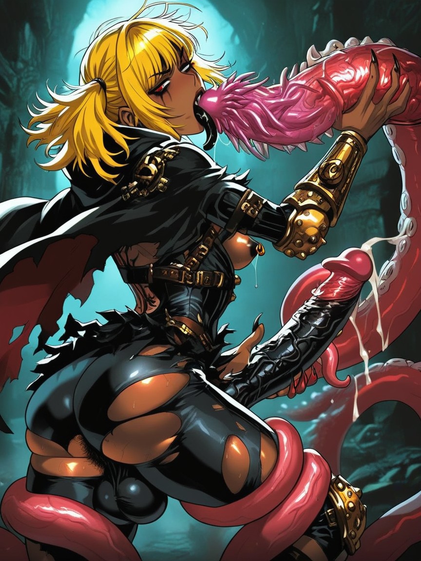 Fantasy, Rear View, Grabbing Crotch Hentai AI Porn
