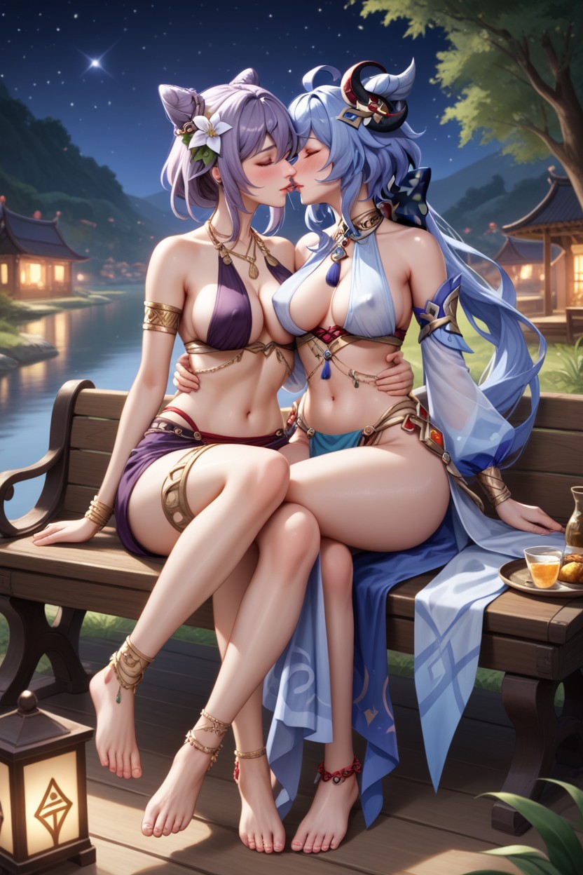 Firework Summer Festival, To Partner, Starry Night Hentai AI Porn