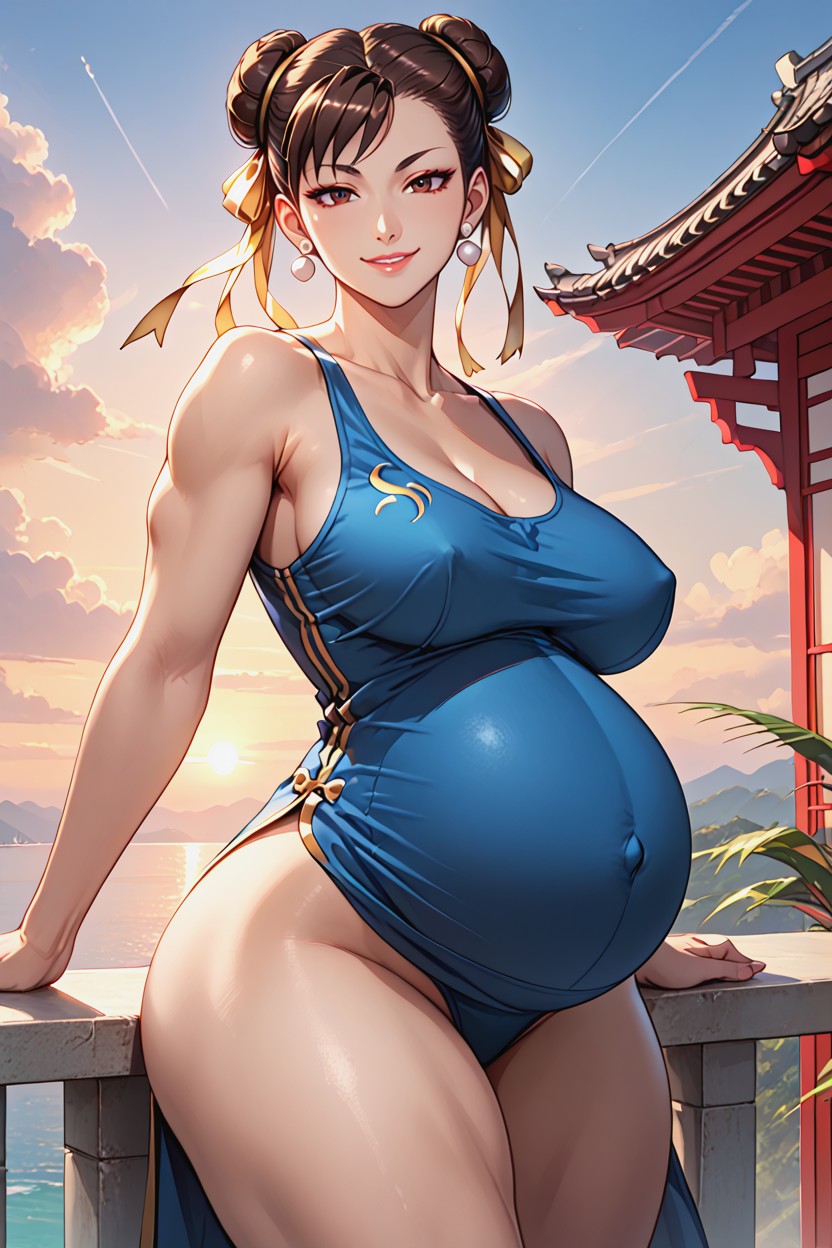 Large Breast, Pretty Face, Beautiful Woman Hentai AI Porn