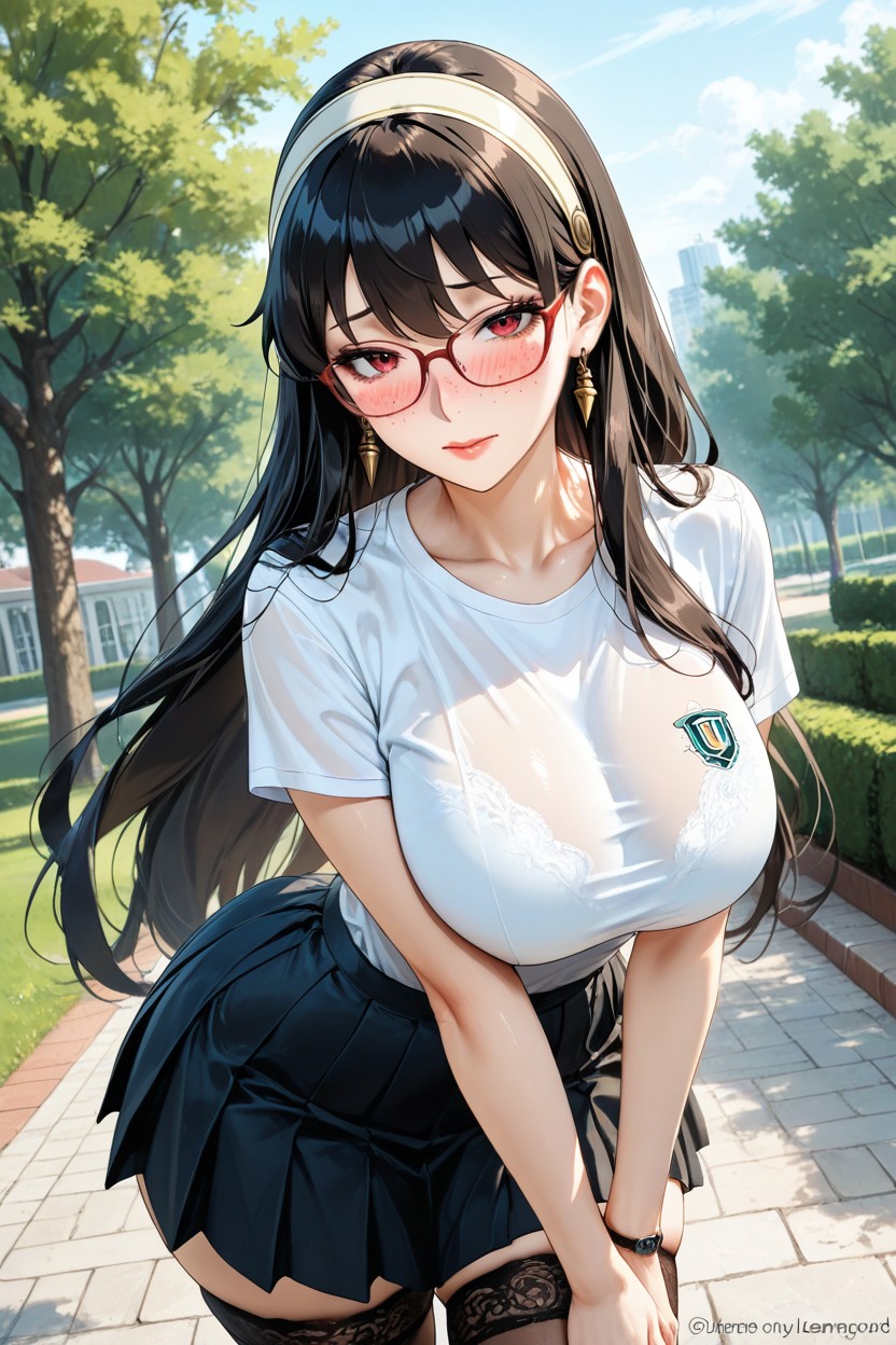 Ultra High Resolution, Bust Shot, Light Fair Skin Hentai AI Porn