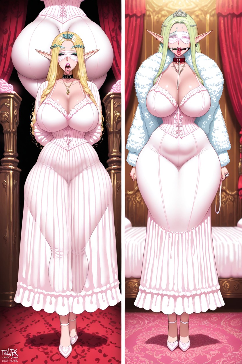 Bubble Butt, Rear View, Bimbo Hentai AI Porn