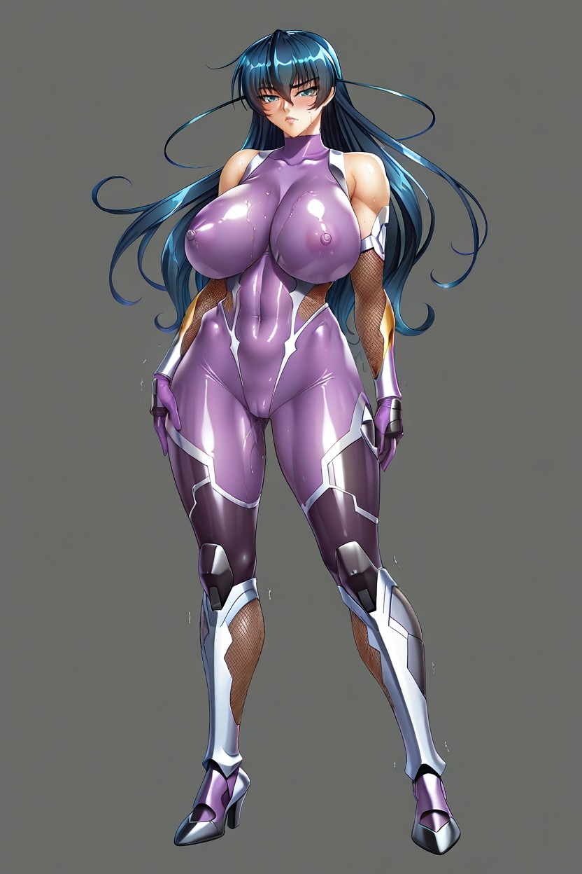 Taimanin Suit, Sweaty, Muscular Hentai AI Porn