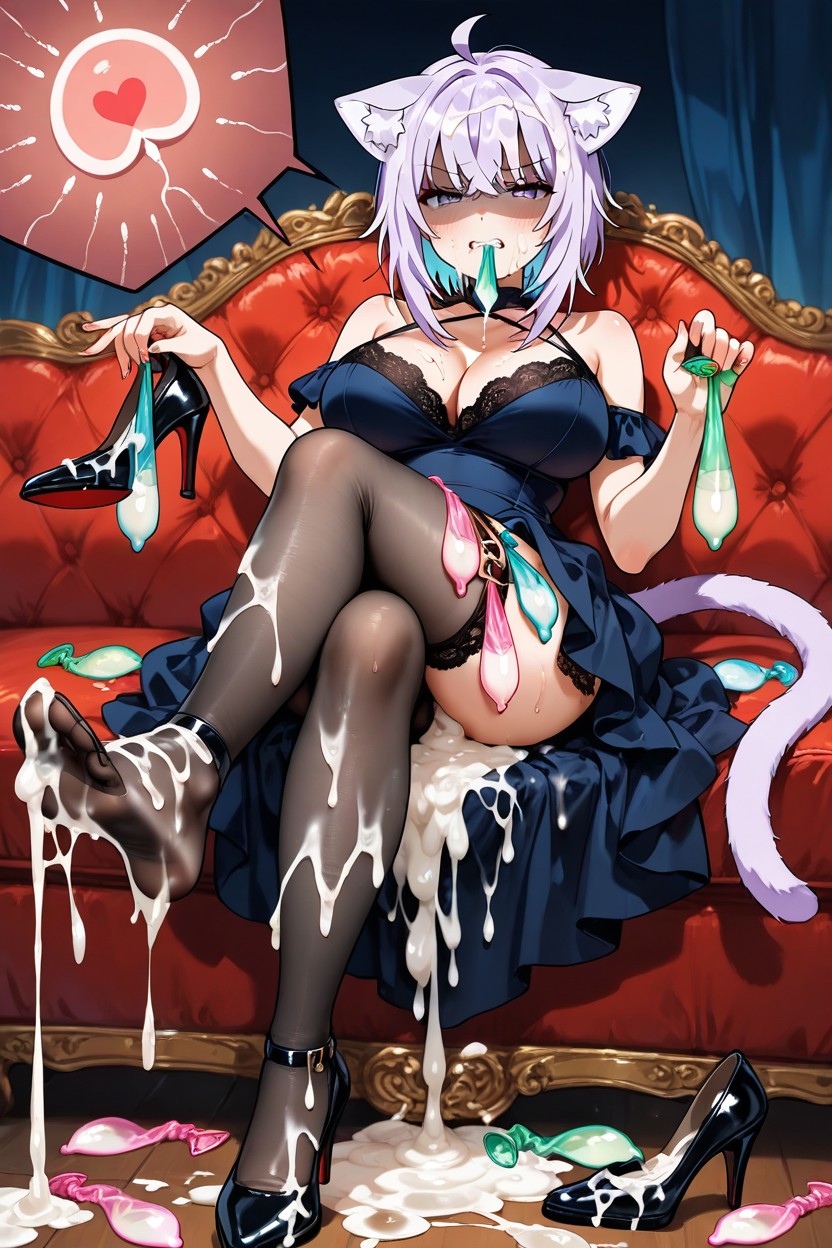 Covered By Cum, Disgust, Huge Amount Of Cum Hentai AI Porn