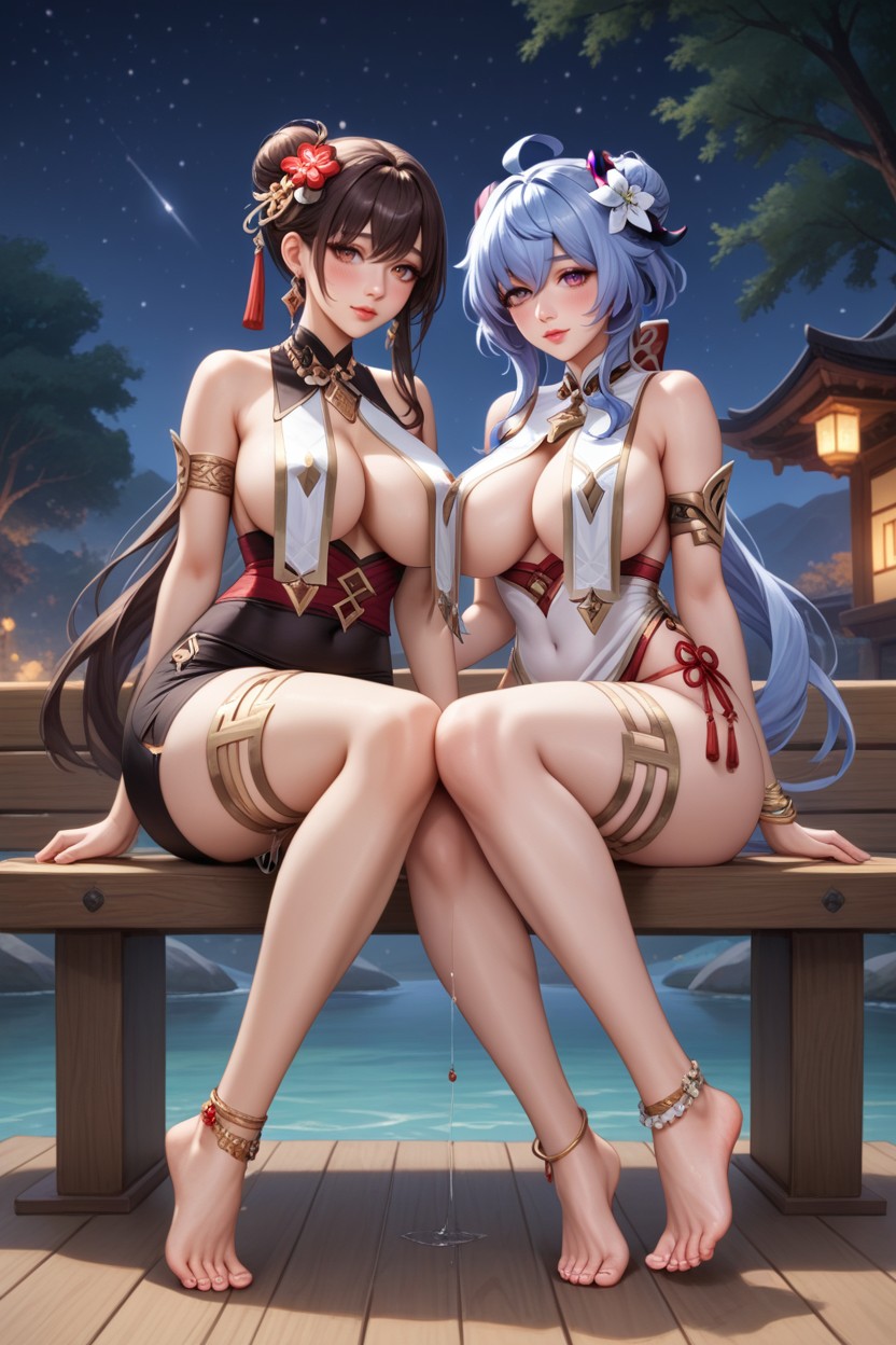 Passionate, Jewelry, Showing Feet Hentai AI Porn
