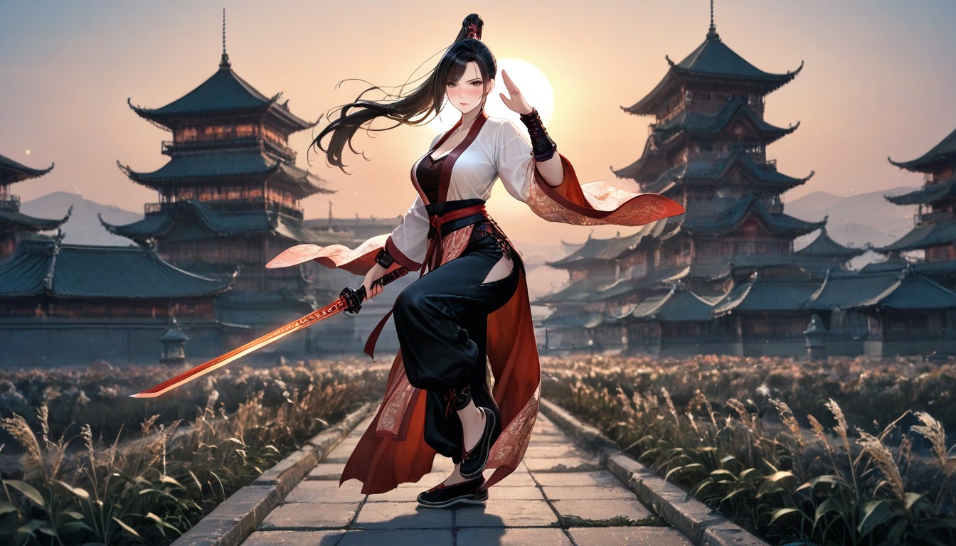 Immersive, Traditional Kungfu Shoes, Morning Hentai AI Porn