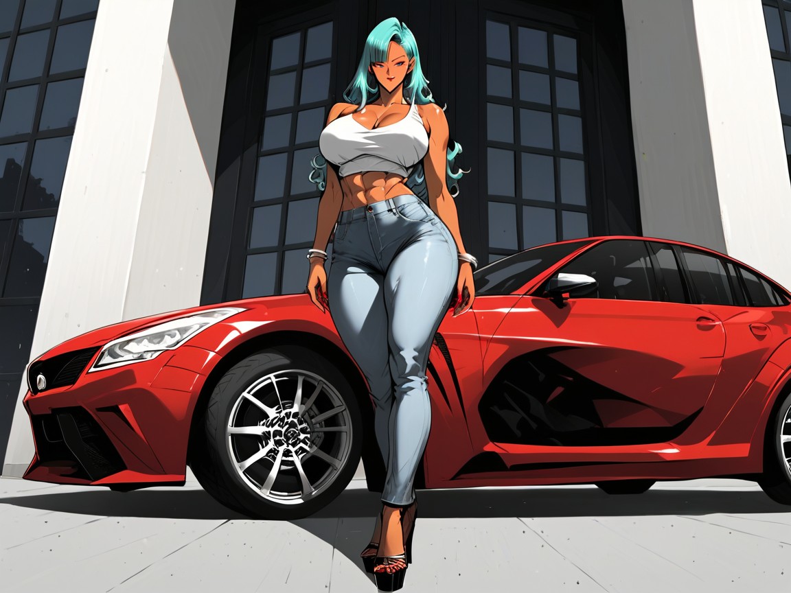 Outside, Perfect Image, Getting Out Of The Car Hentai IA
