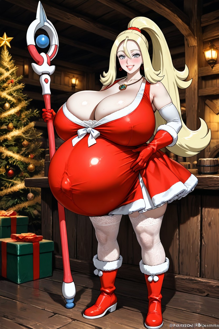 Hyper Pregnant Belly, Magic Staff, Fantasy Style Hentai AI Porn