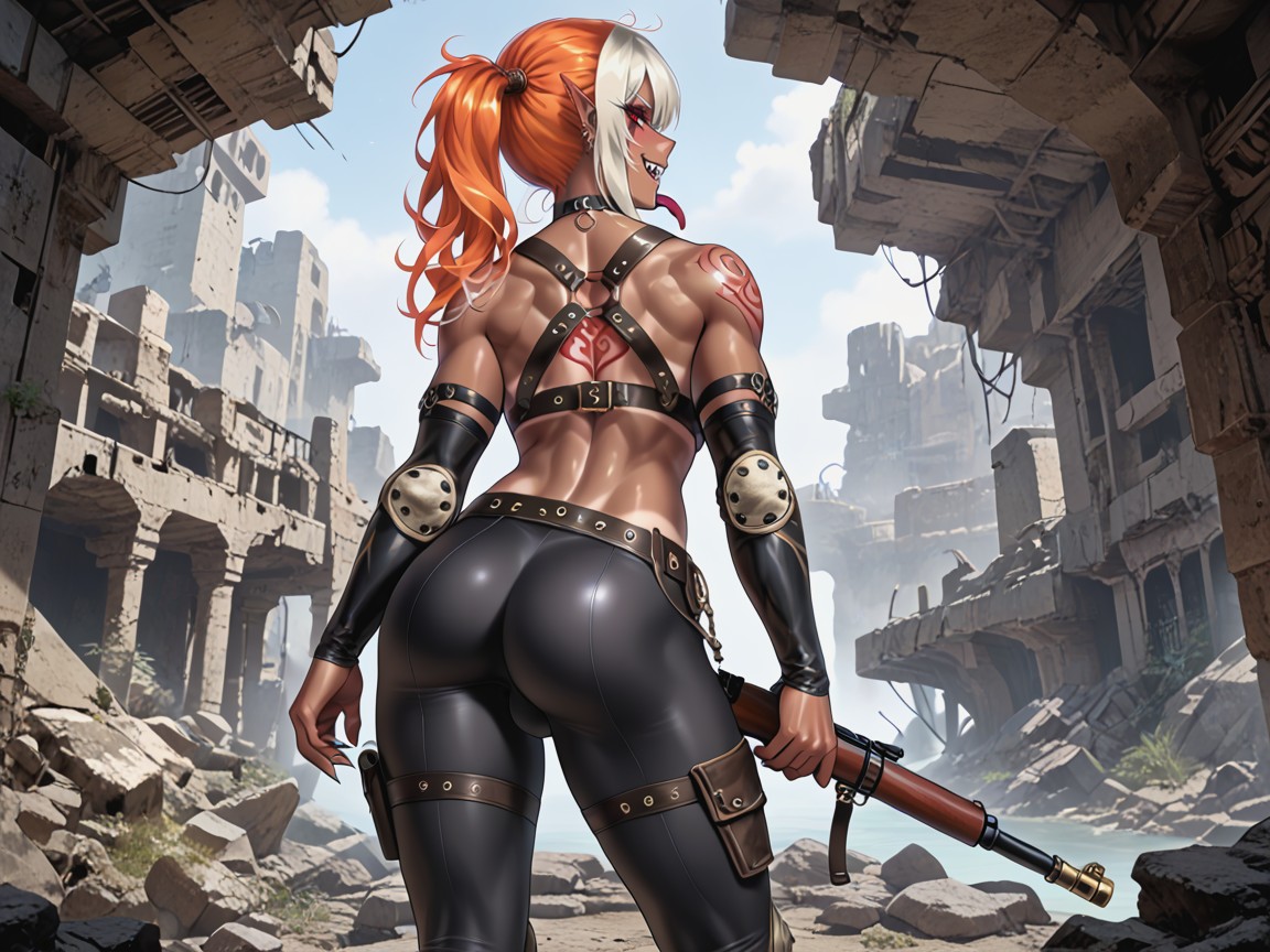 Yoga Pants, Flaccid, Futuristic Dress Hentai AI Porn