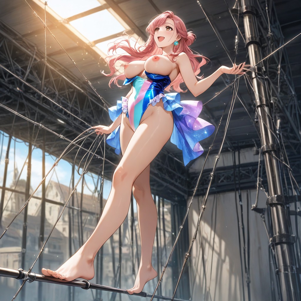 Side View, Exotic Beauty, Medium Breast Hentai AI Porn
