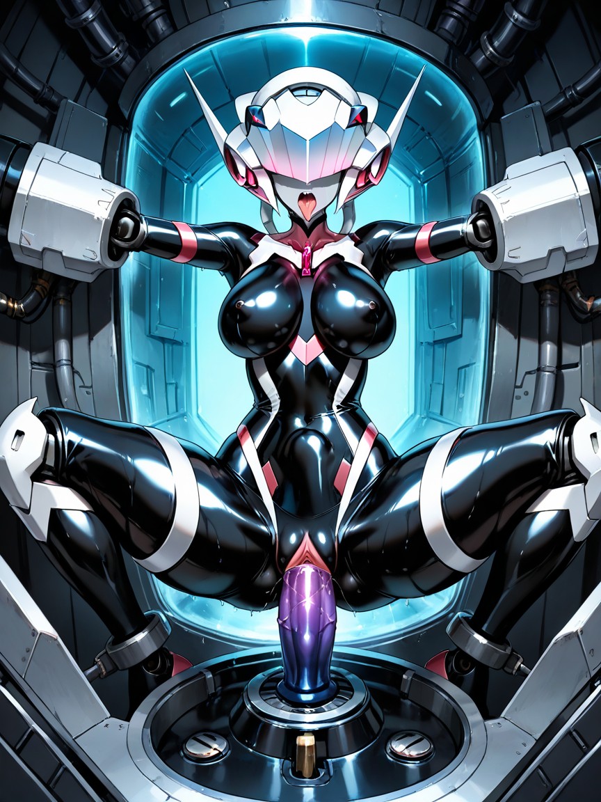 Erect Nipples Clearly Visible Through Material, Featureless Face, Straight On Hentai AI Porn