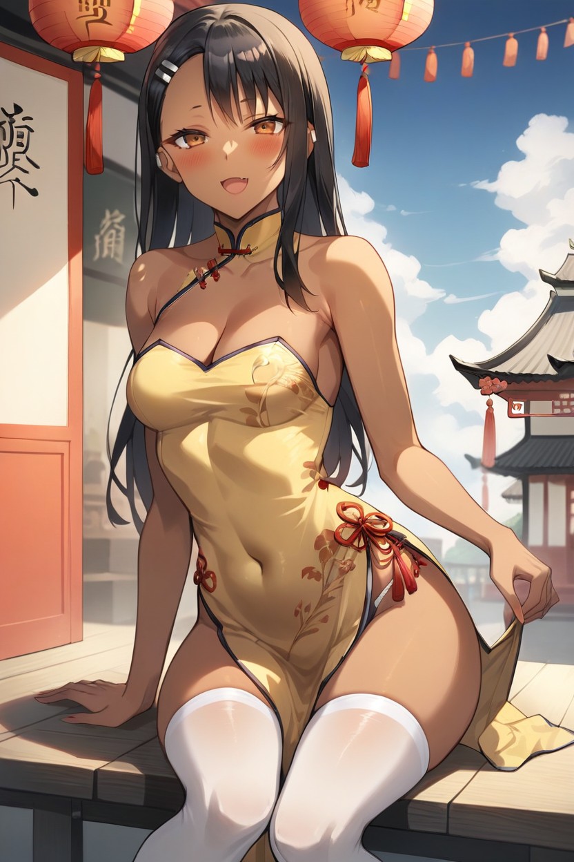 Bare Shoulders, Chinese Clothes, Ass Hentai AI Porn
