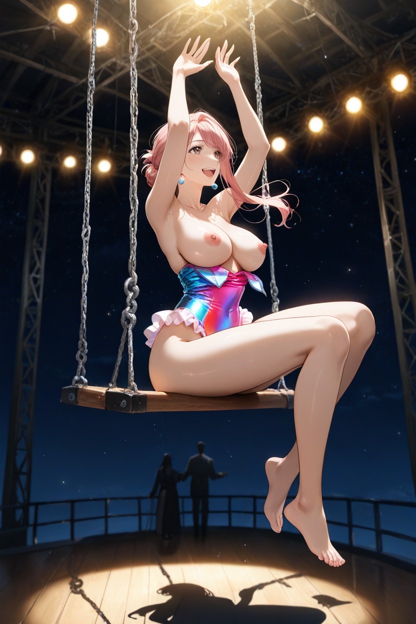 Medium Breast, Two Tone Leotard, 18+ Hentai AI Porn