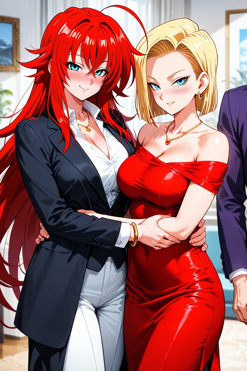 Horny, And They Have Wicked Smiles, Medium Breast Hentai AI Porn