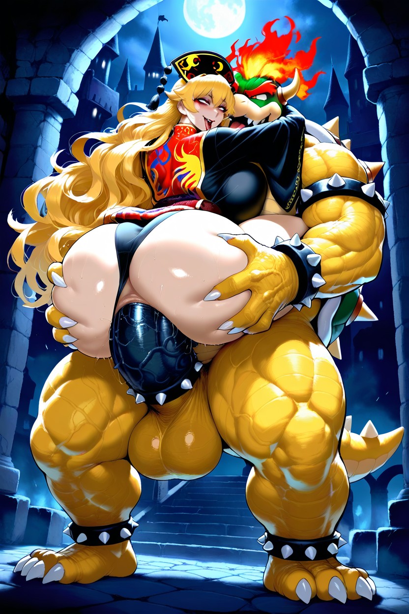 Bowser, Full Body, Fuck By Bowser Hentai AI Porn