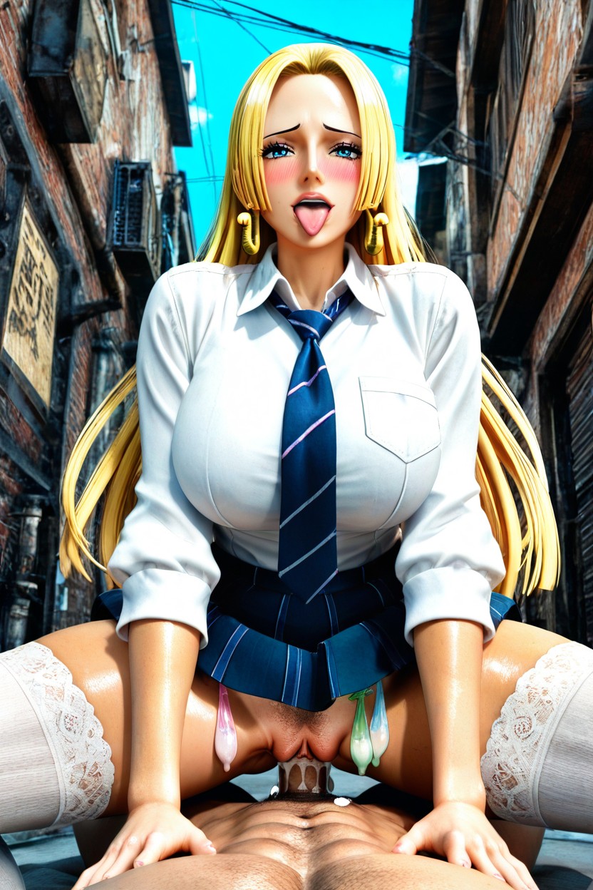 Pov, Bottom Up, City Alley Hentai AI Porn