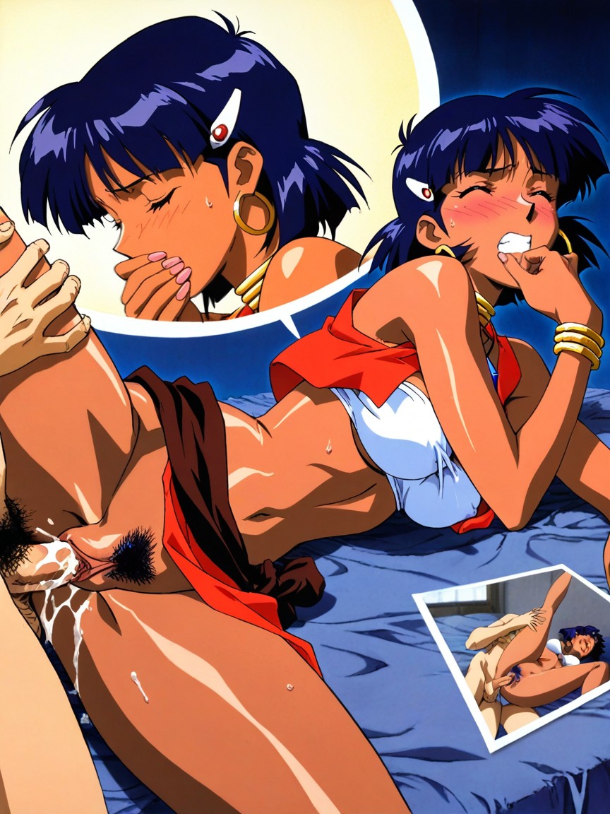 Bandeau, Pubic Hair, Original Hentai AI Porn
