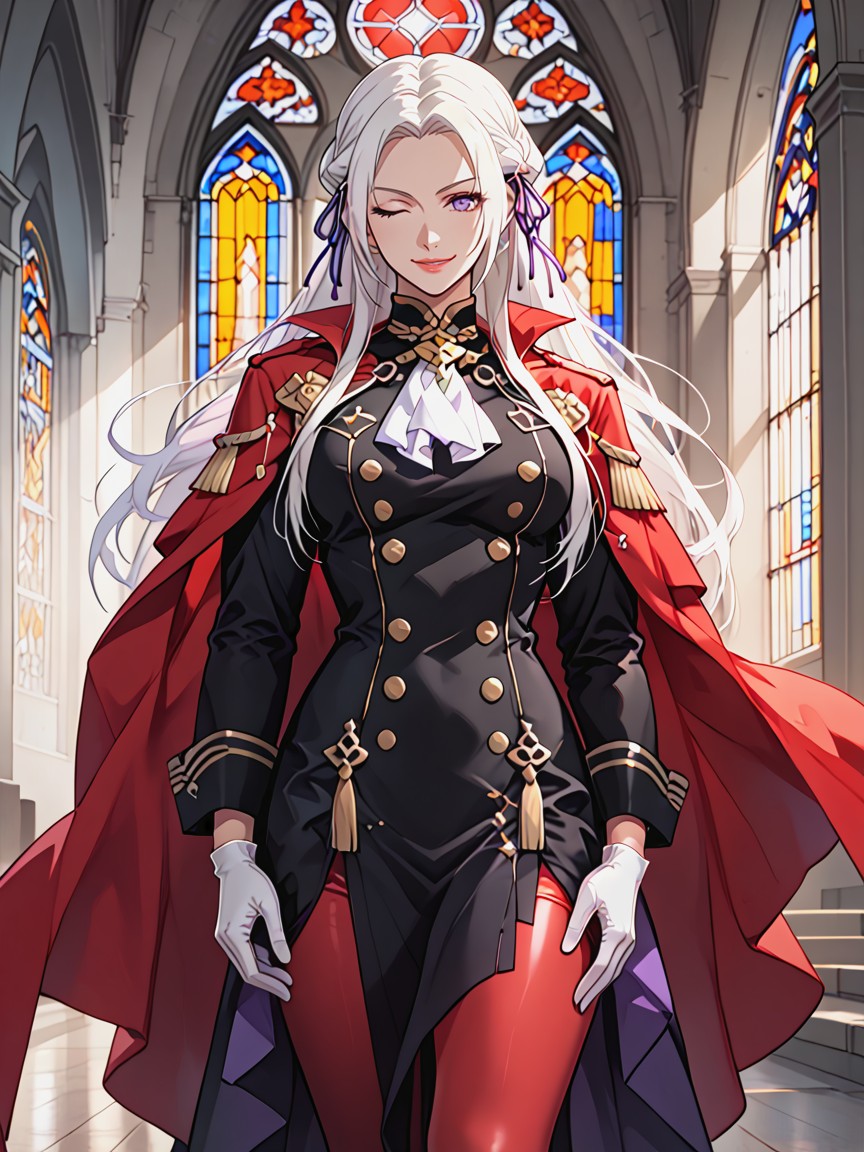 White Gloves, Pechos Medianos, Side Cape Hentai IA
