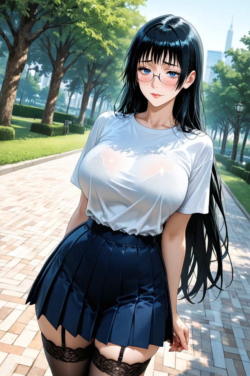 Front View, Highly Detailed Face, Hyper Realistic Hentai AI Porn