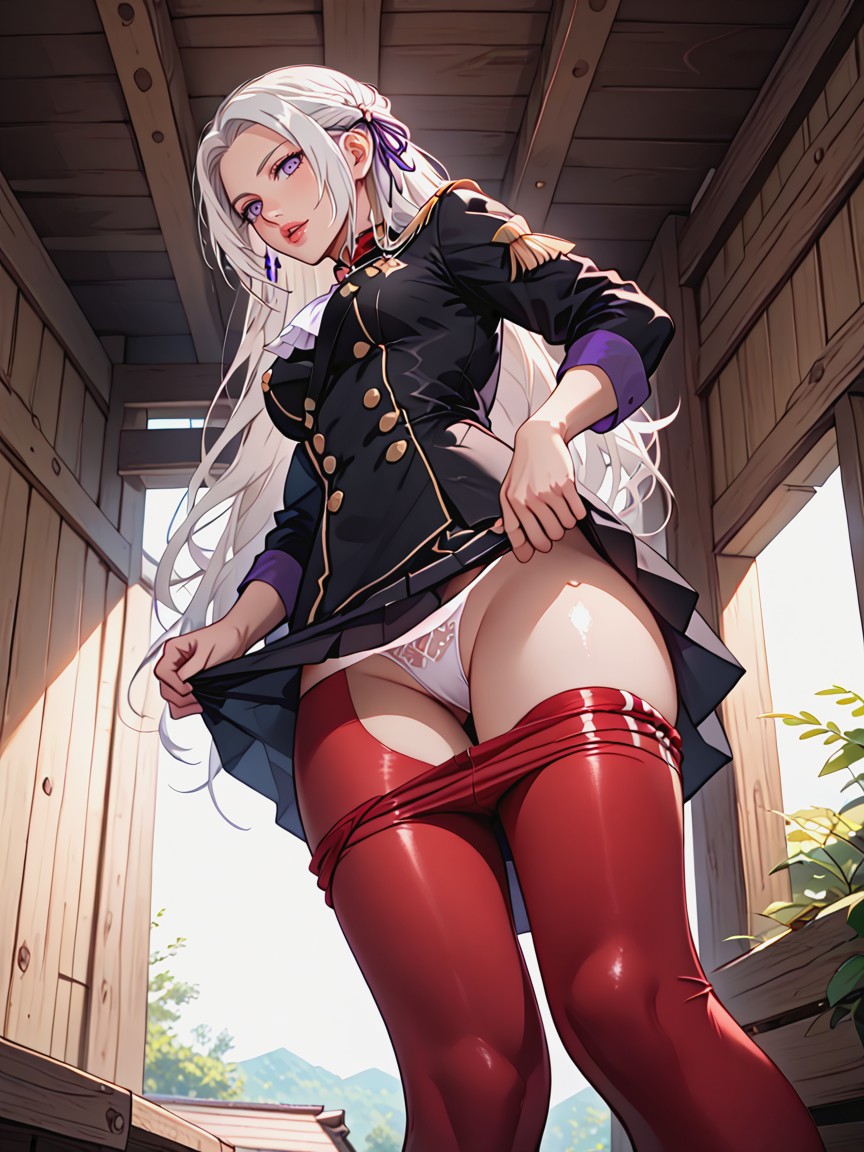 Black Skirt, Undressing, Front View Hentai AI Porn