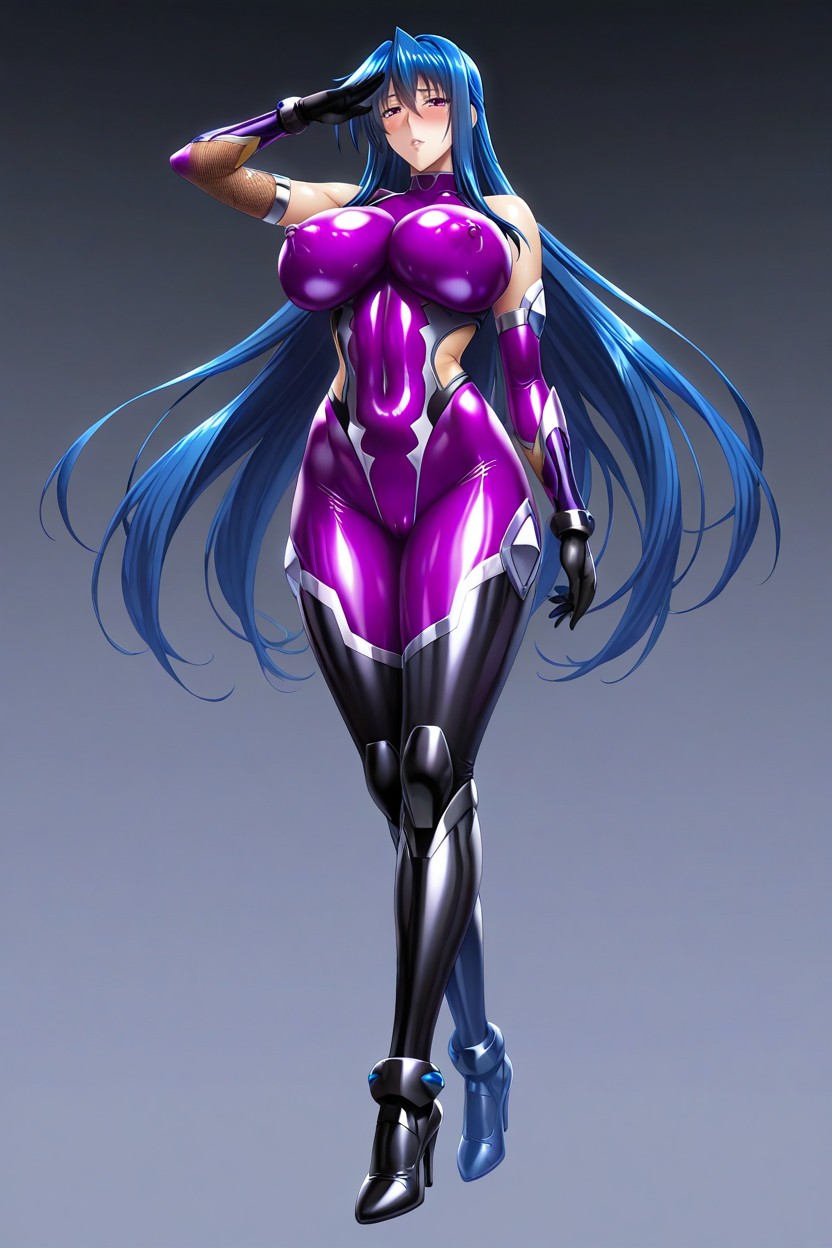 High Resolution, Wearing A Taimanin Suit, Erect Nipples Hentai AI Porn