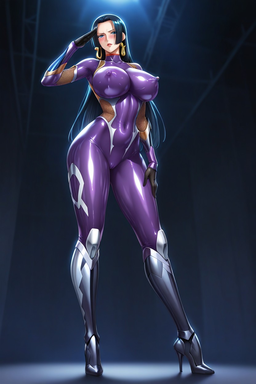 Our Eyes Meet, Detailed Face, Stand With Your Legs Crossed Hentai AI Porn