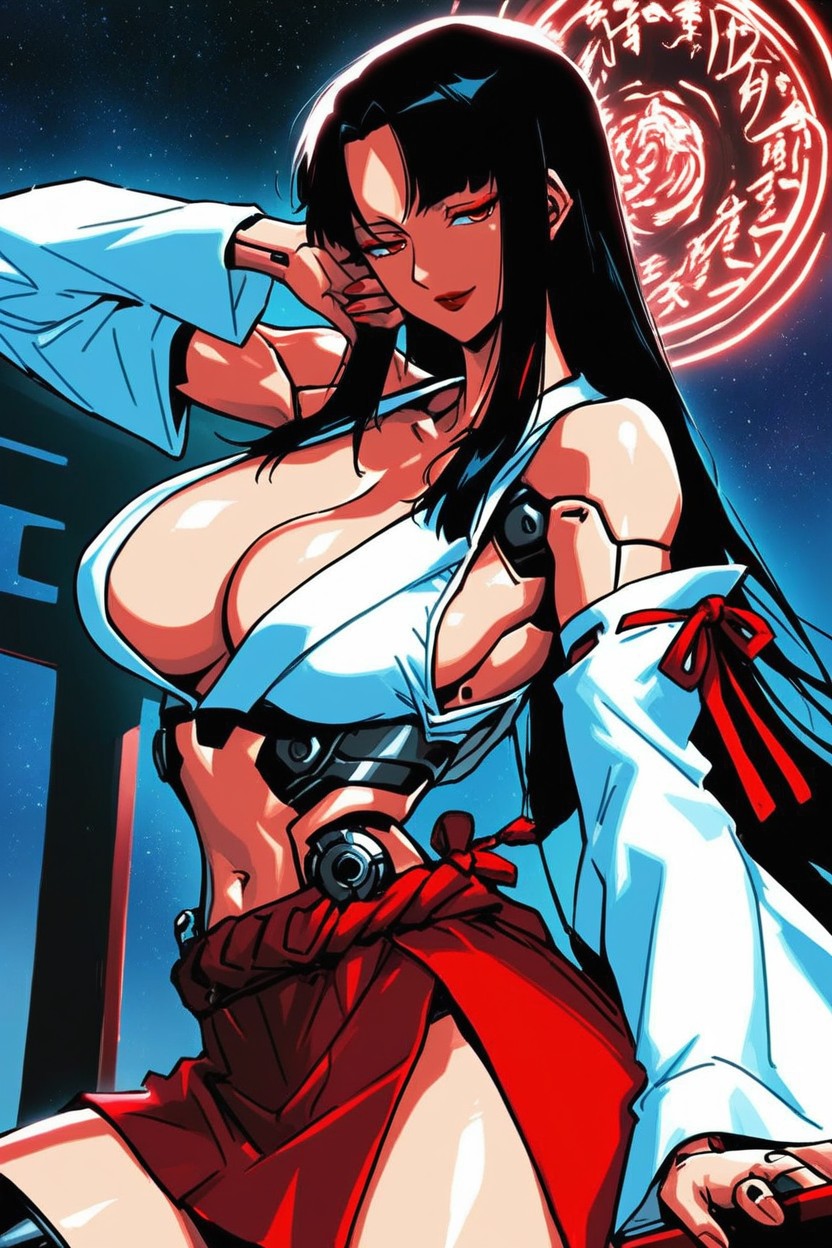 18+, Space Station, Eyes Half Closed Hentai AI Porn