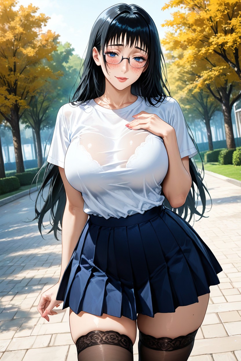 Beautiful, Motions Lines, Pleated Skirt Hentai AI Porn