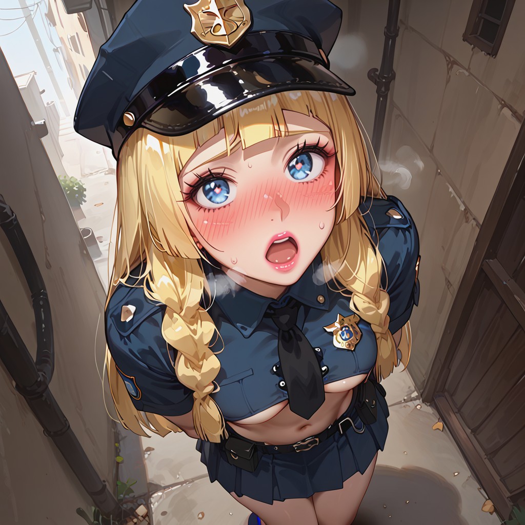 Overhead Dutch Angle, Open Mouth, Daytime Hentai AI Porn
