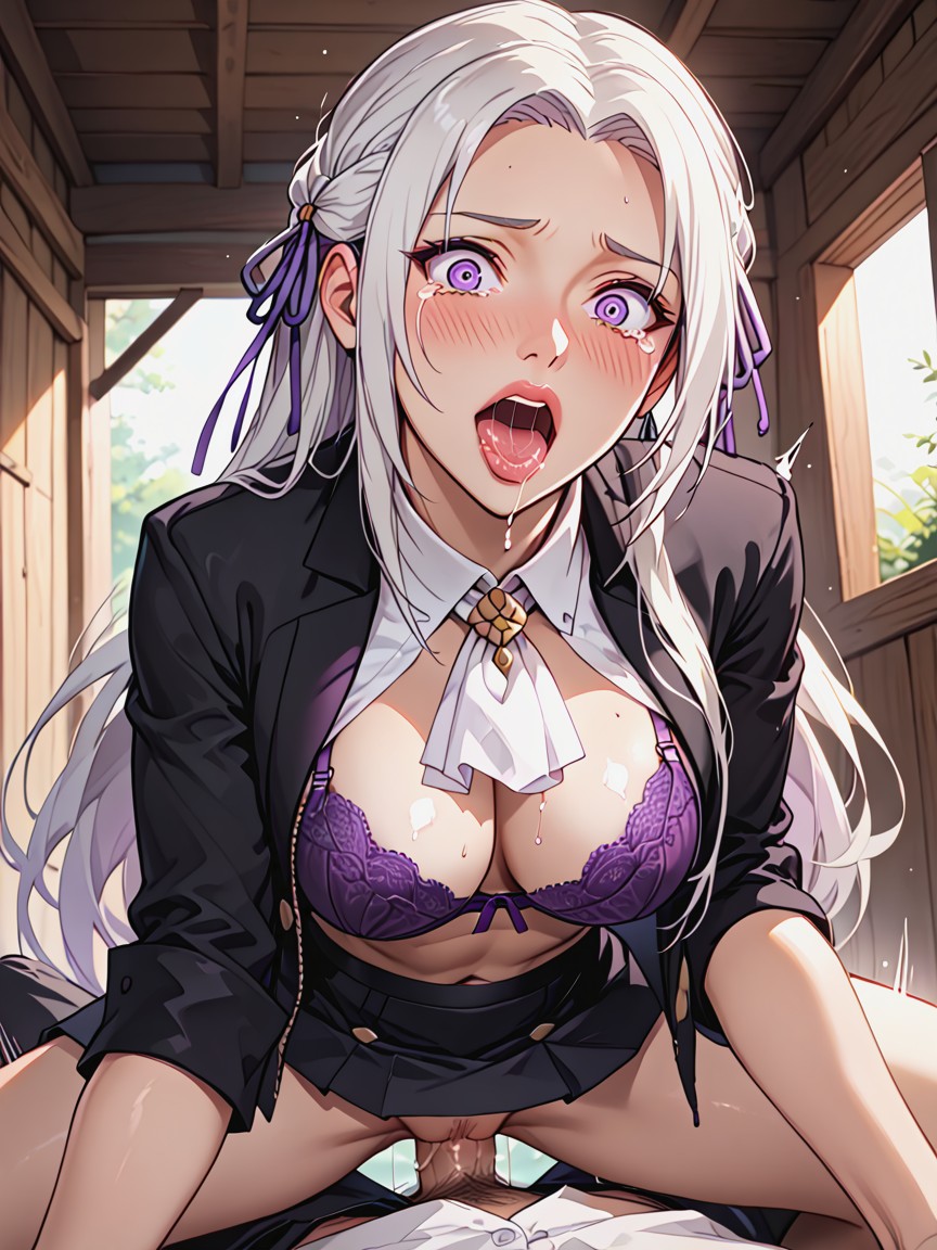 Mouth Agape, Emphasis Lines, Tender Look Hentai AI Porn