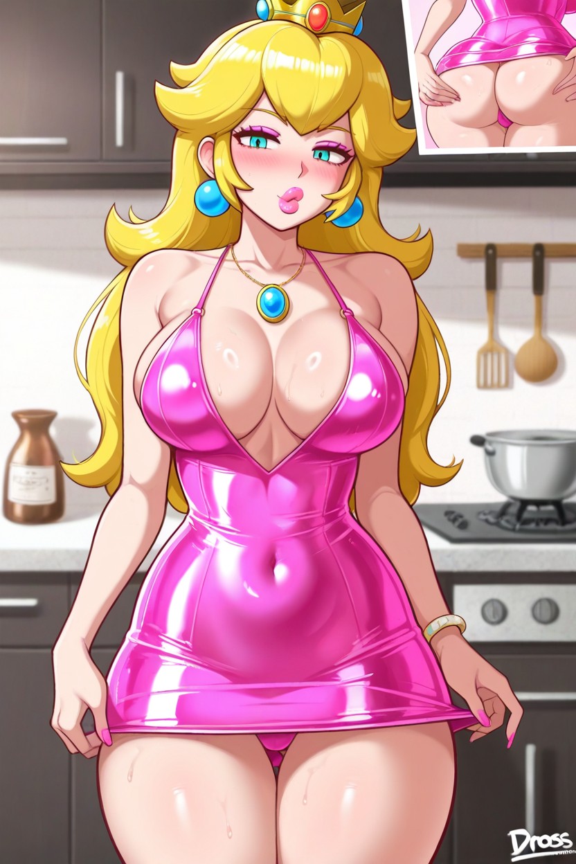 Busty Outfit, Fat Lips, Shadow Lighting Hentai AI Porn