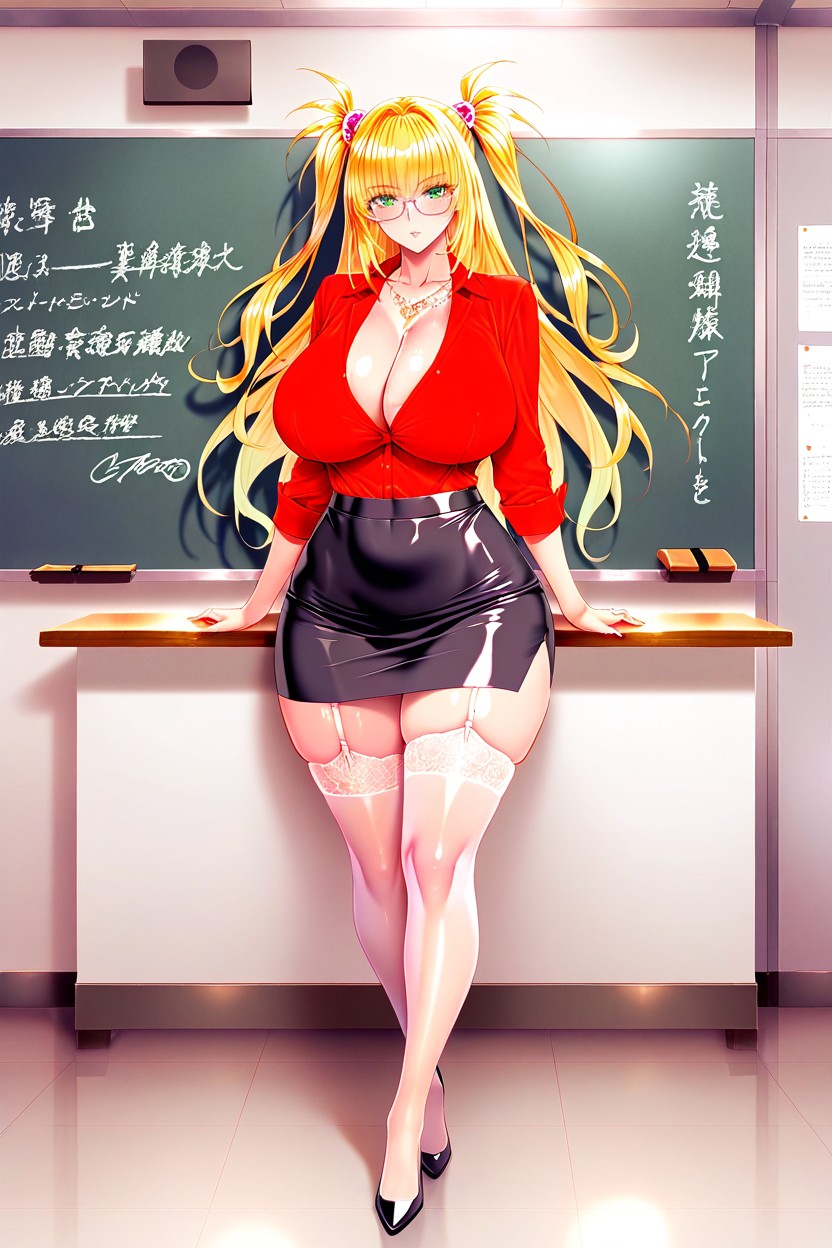 Blonde Hair, High Texture, Highly Detailed Hentai AI Porn