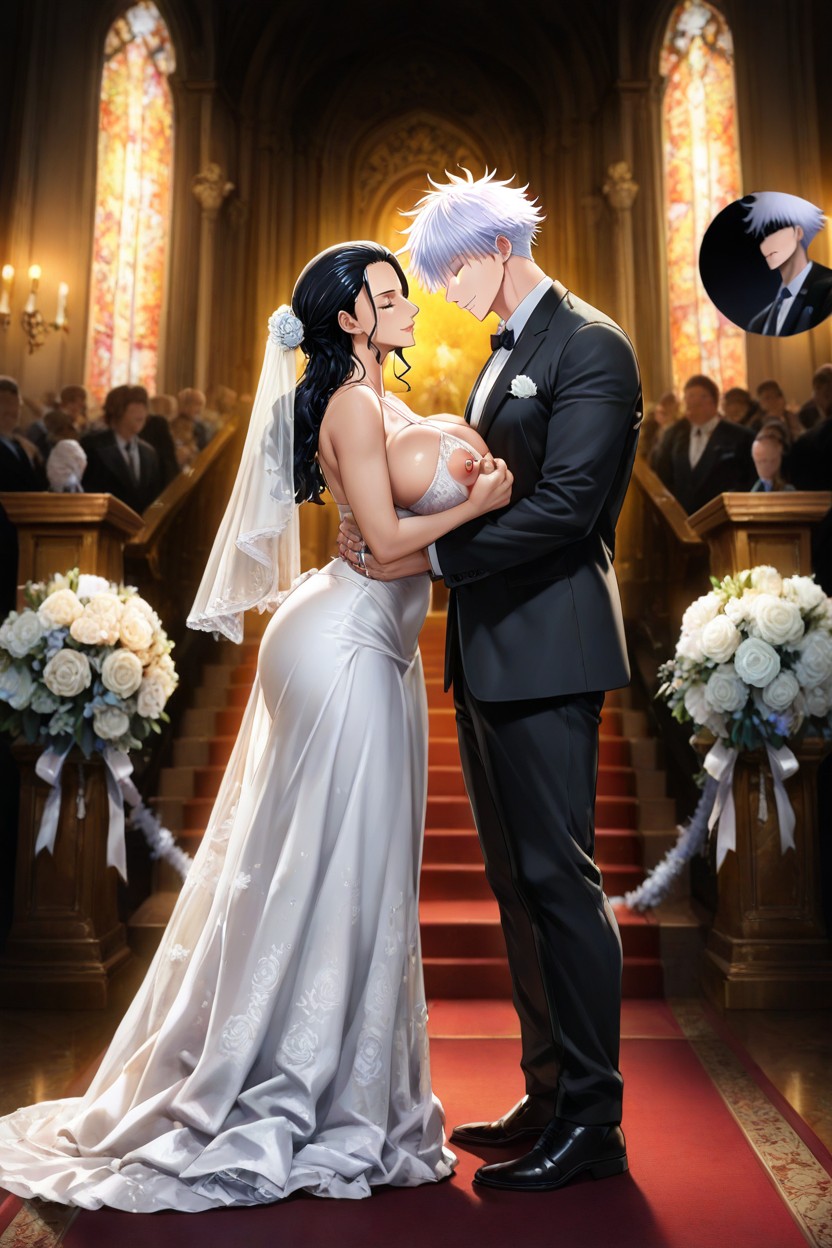 Robin Is Wearing Wedding Dress, 25+, Female Beautiful Face Hentai IA